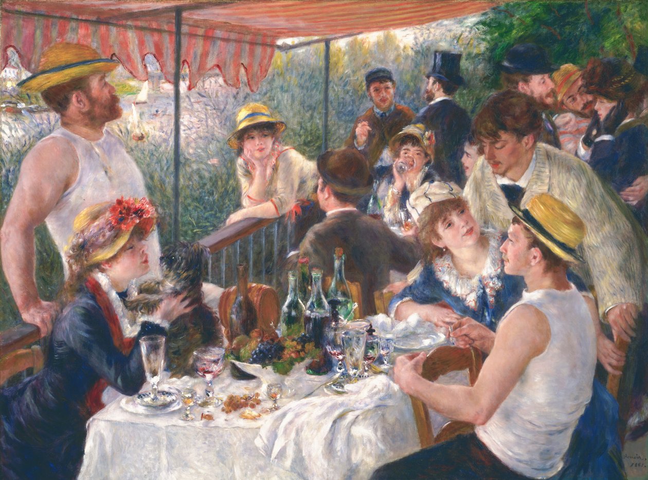 Het ontbijt van de roeiers door Pierre-Auguste Renoir