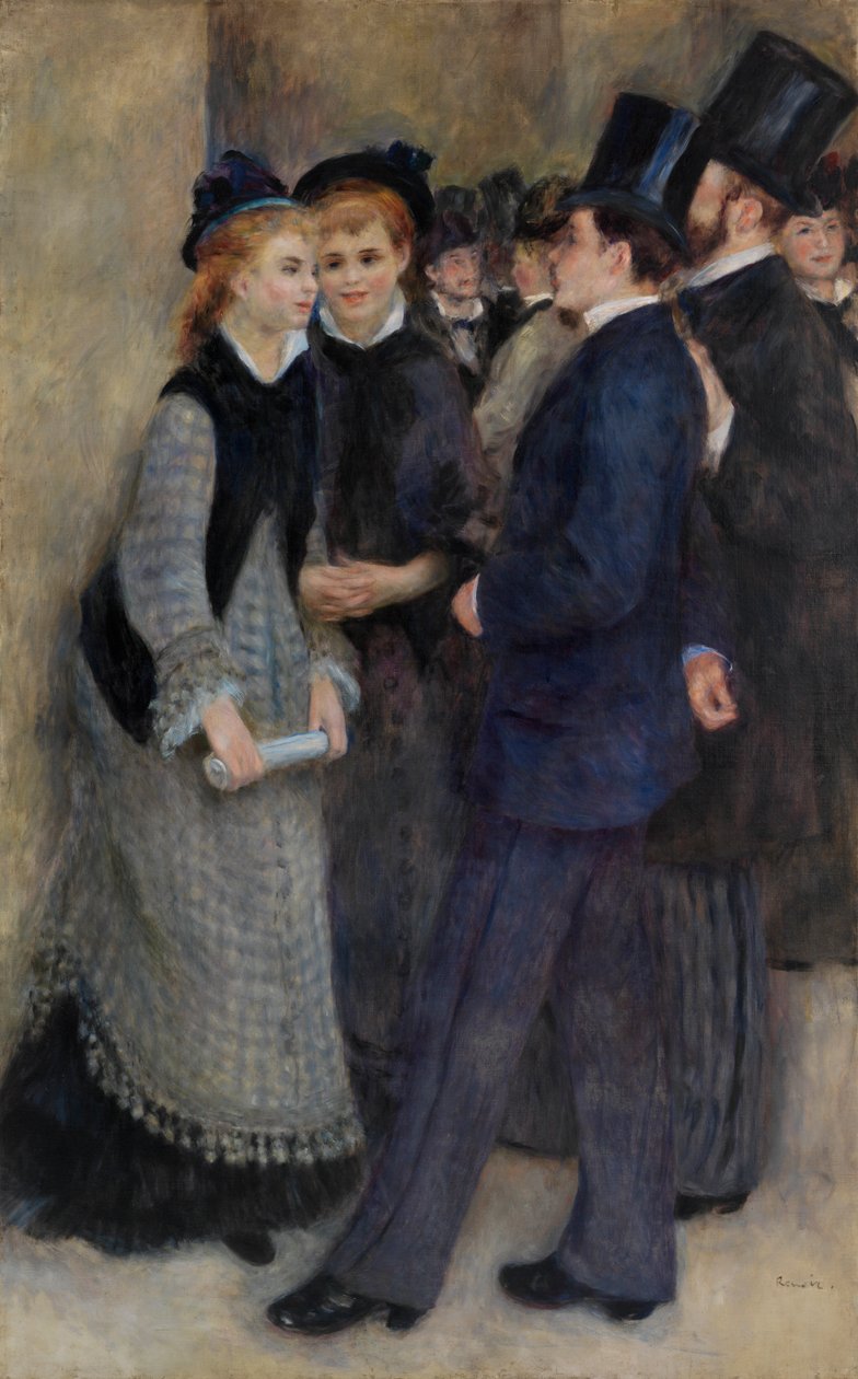 Het Conservatorium Verlaten door Pierre-Auguste Renoir