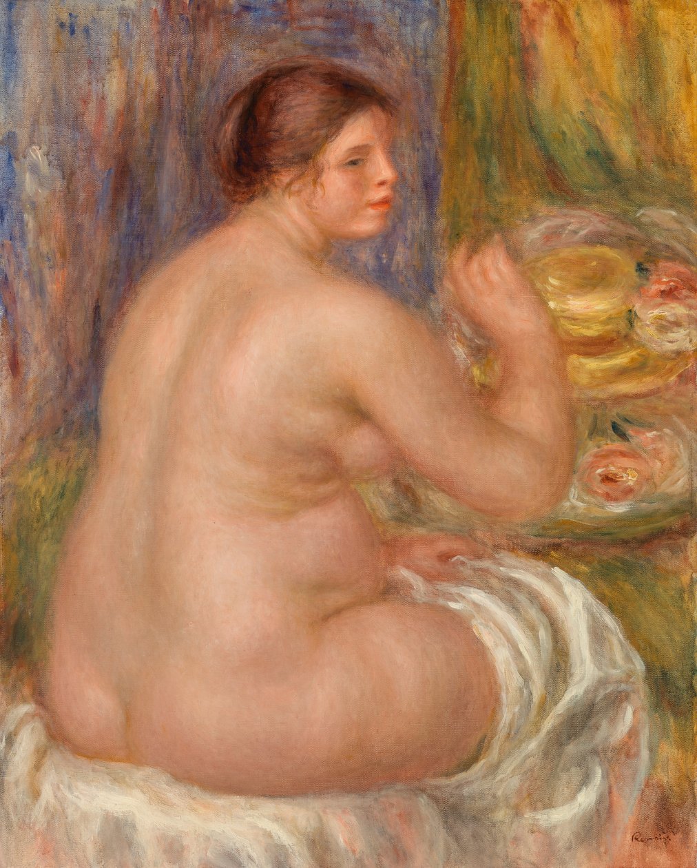 Naakt van achteren, Nu de dos door Pierre-Auguste Renoir