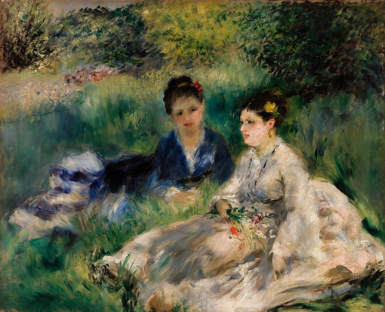 Op het Gras door Pierre-Auguste Renoir