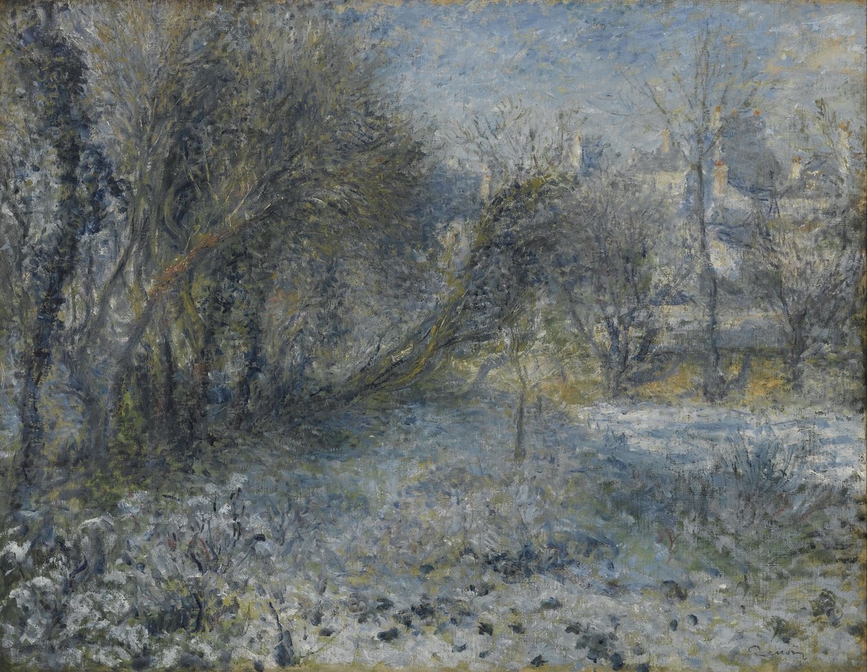 Sneeuwlandschap door Pierre-Auguste Renoir