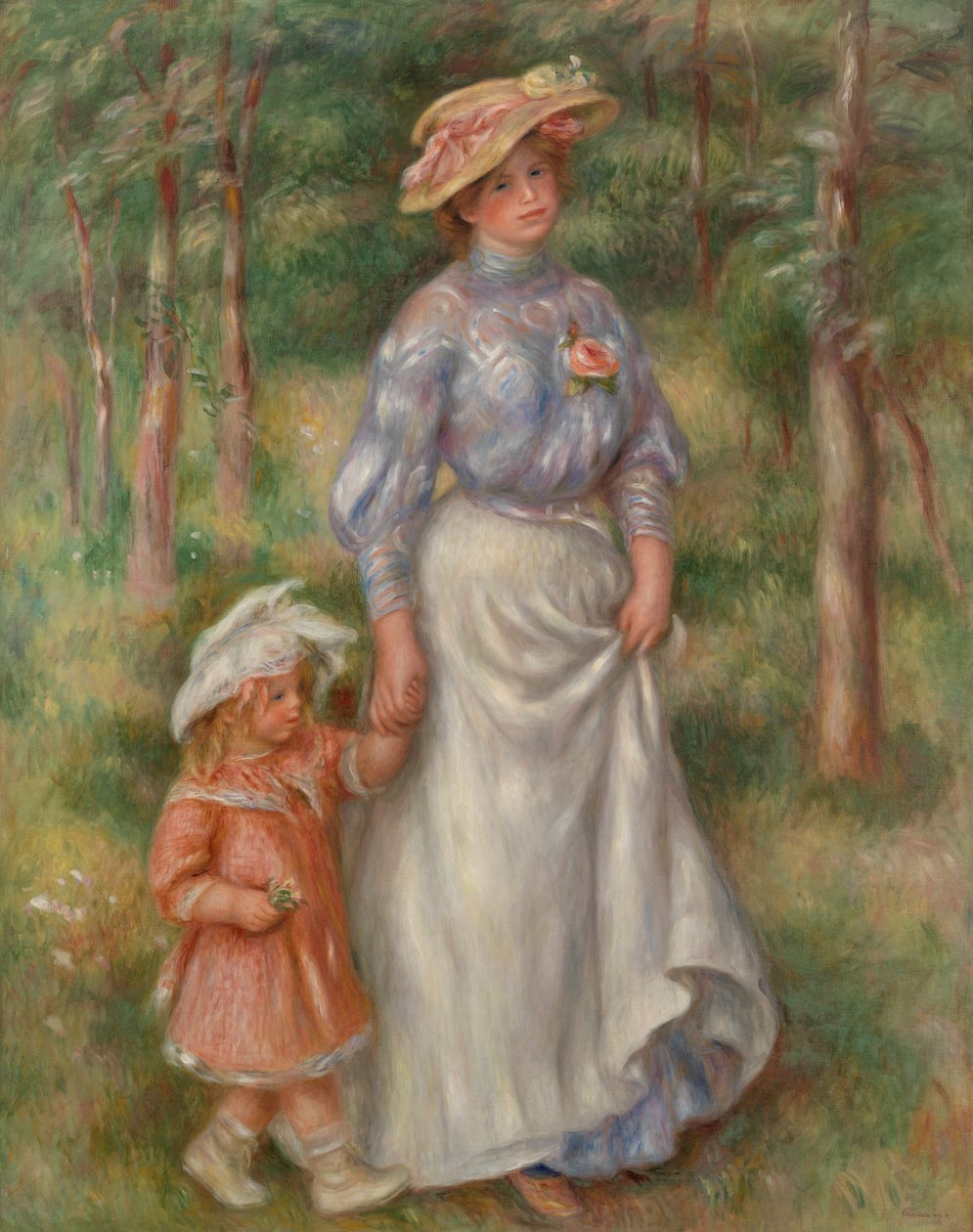 Promenade (La Promenade) door Pierre-Auguste Renoir