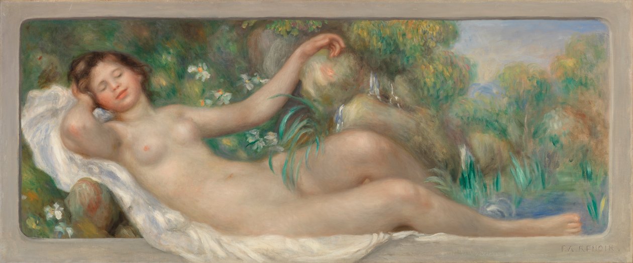 Liggend naakt door Pierre-Auguste Renoir