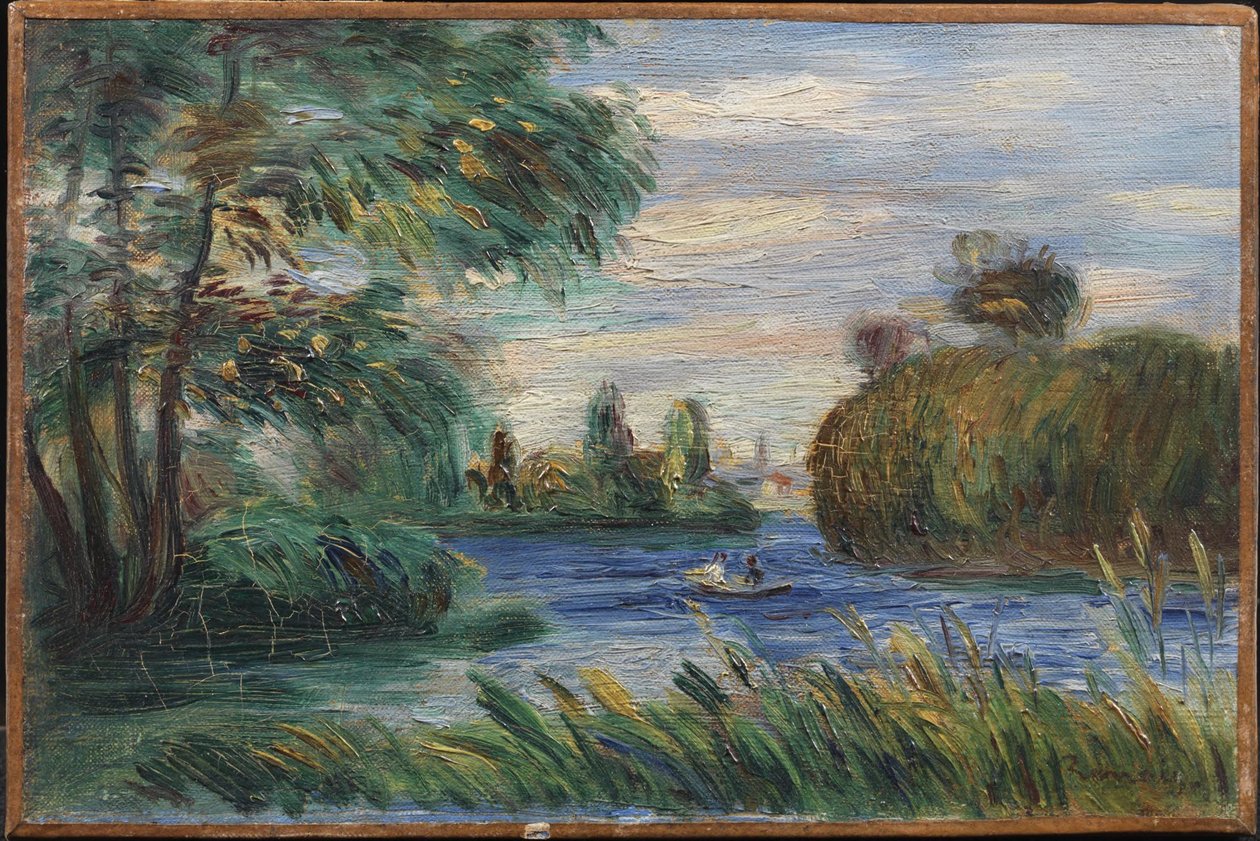 Rivierlandschap door Pierre-Auguste Renoir
