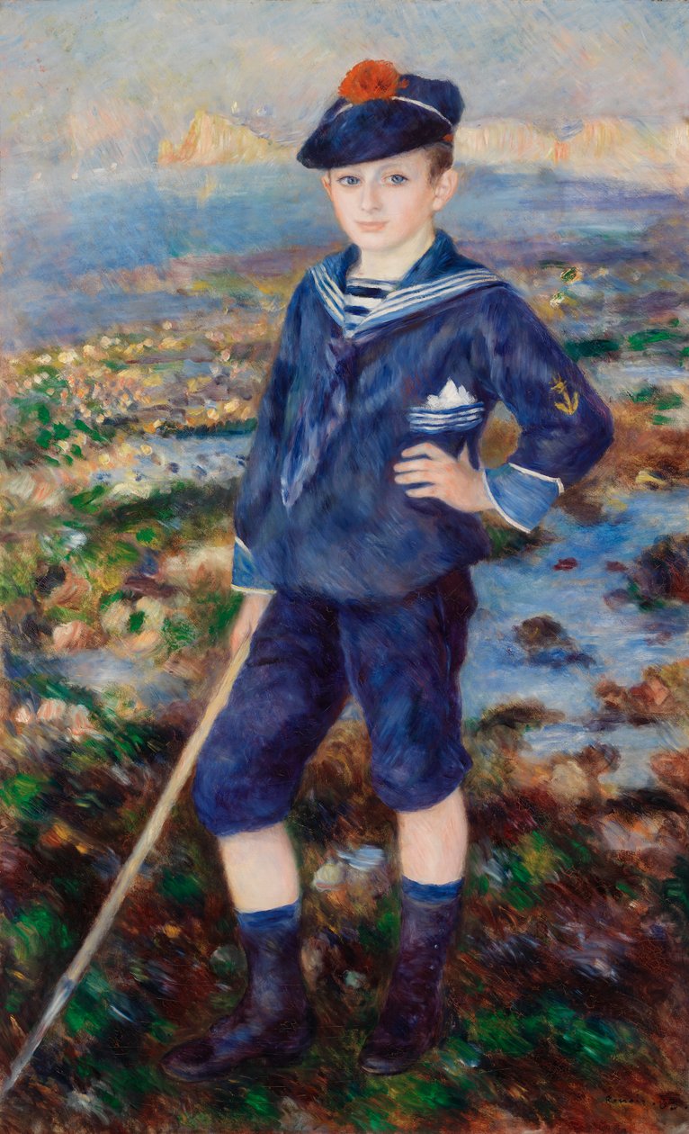 Matrozenjongen (Portret van Robert Nunès) door Pierre-Auguste Renoir