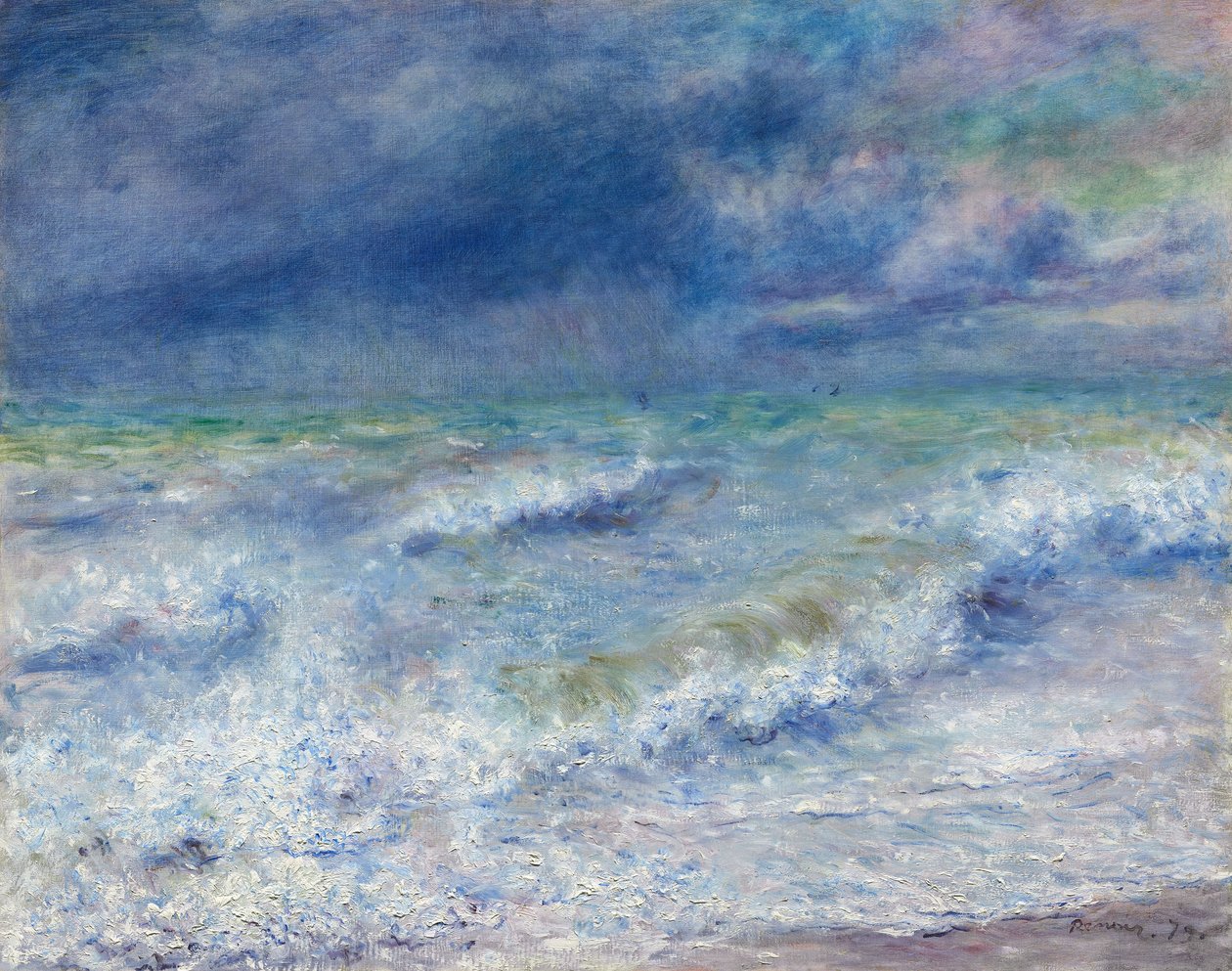 Zeegezicht door Pierre-Auguste Renoir