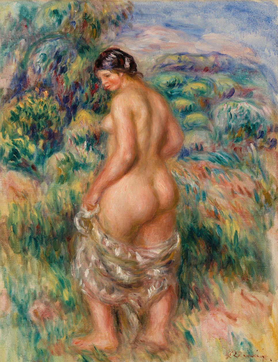 Staande Badende door Pierre-Auguste Renoir