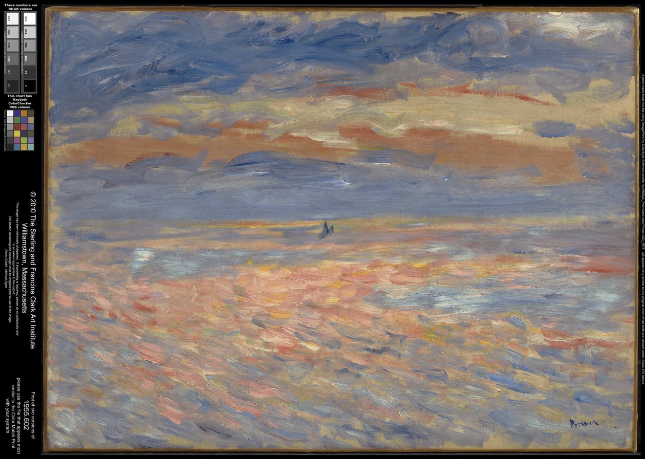 Zonsondergang door Pierre-Auguste Renoir