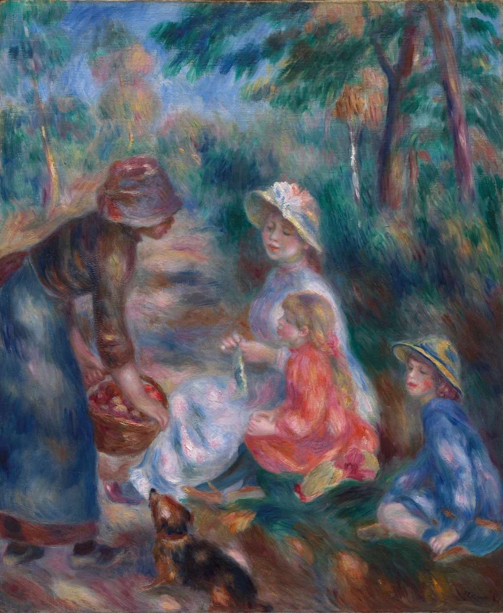De Appelverkoper door Pierre-Auguste Renoir