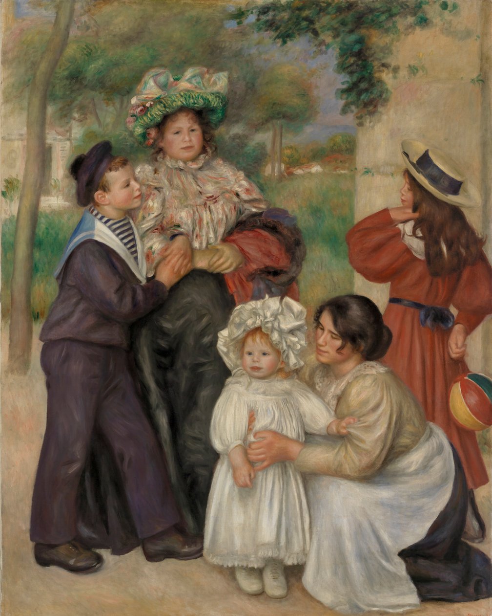 De familie van de kunstenaar door Pierre-Auguste Renoir