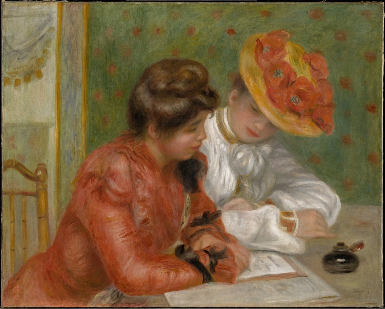 De brief door Pierre-Auguste Renoir