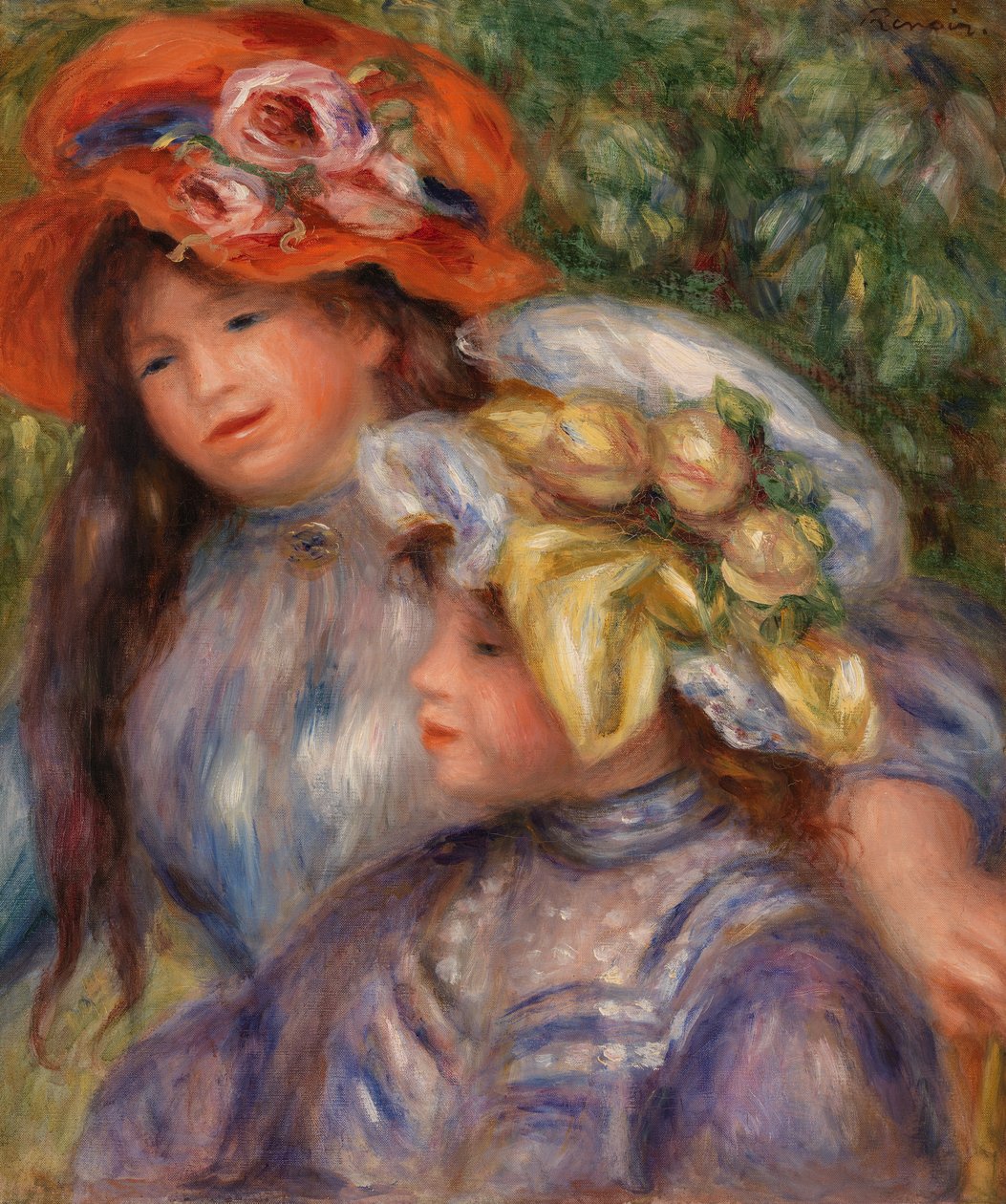Twee meisjes door Pierre-Auguste Renoir