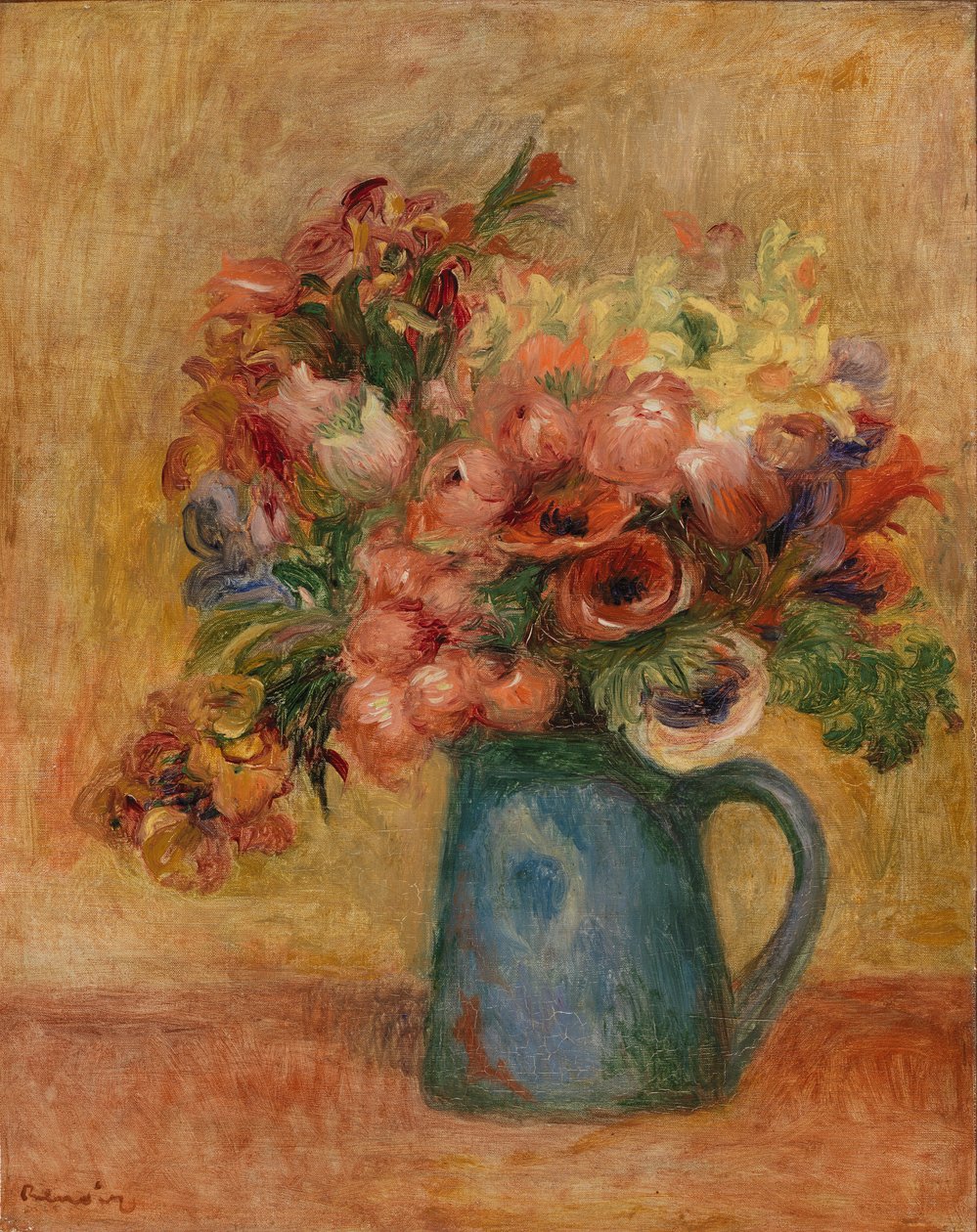 Vaas met Bloemen door Pierre-Auguste Renoir