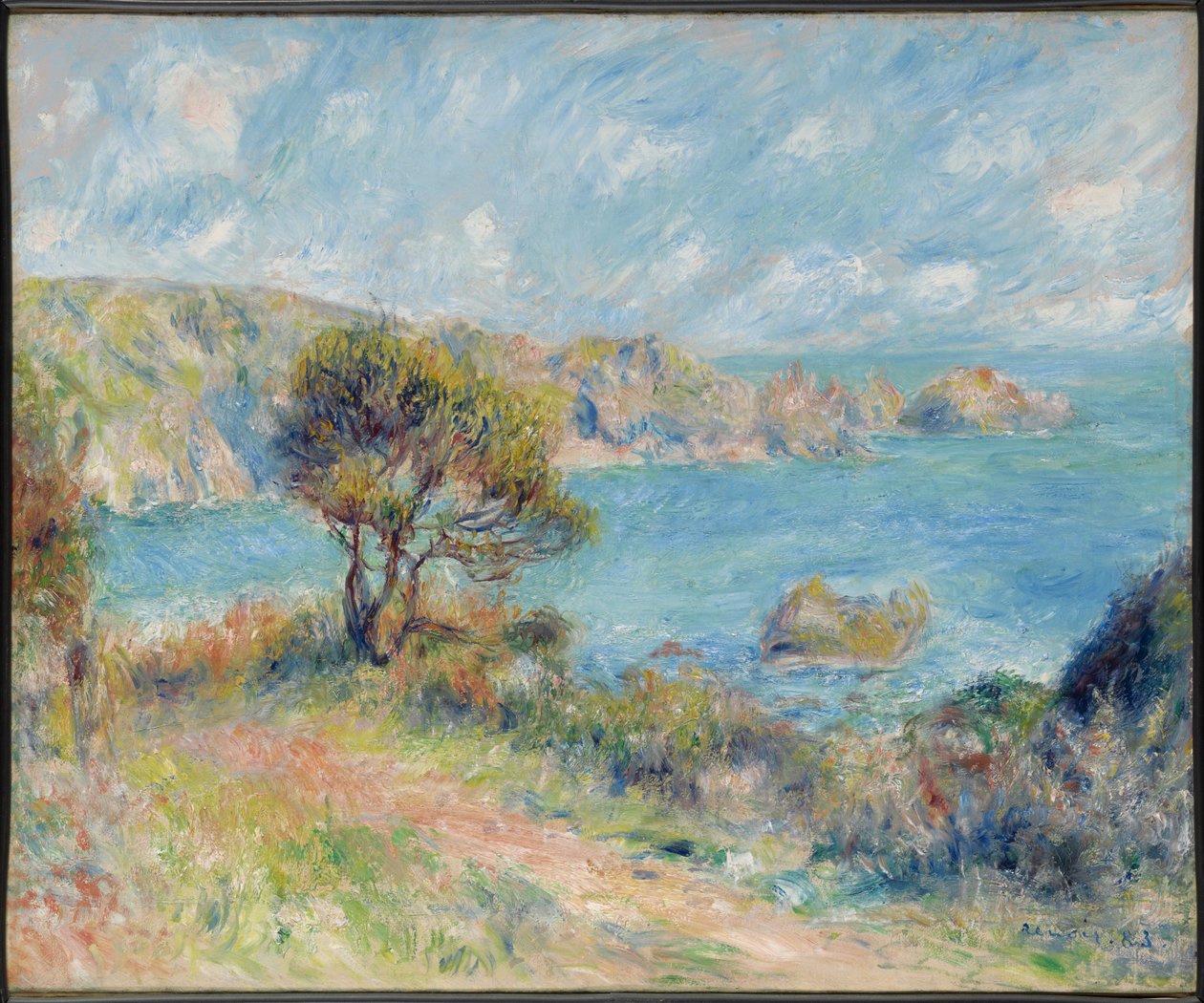 Gezicht op Guernsey door Pierre-Auguste Renoir