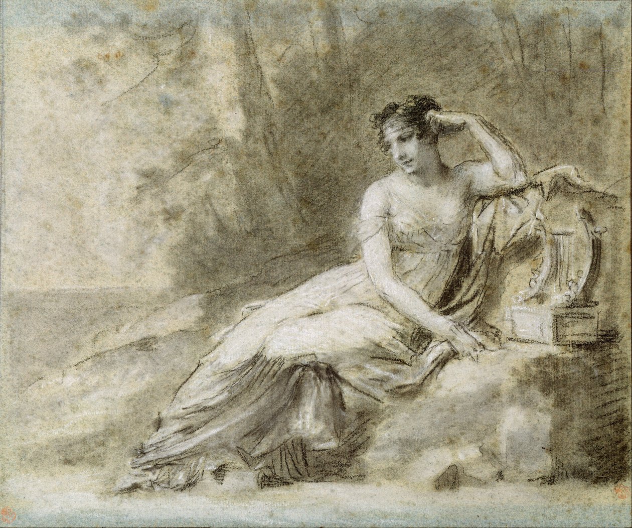 Studie voor een portret van keizerin Joséphine door Pierre Paul Prudhon