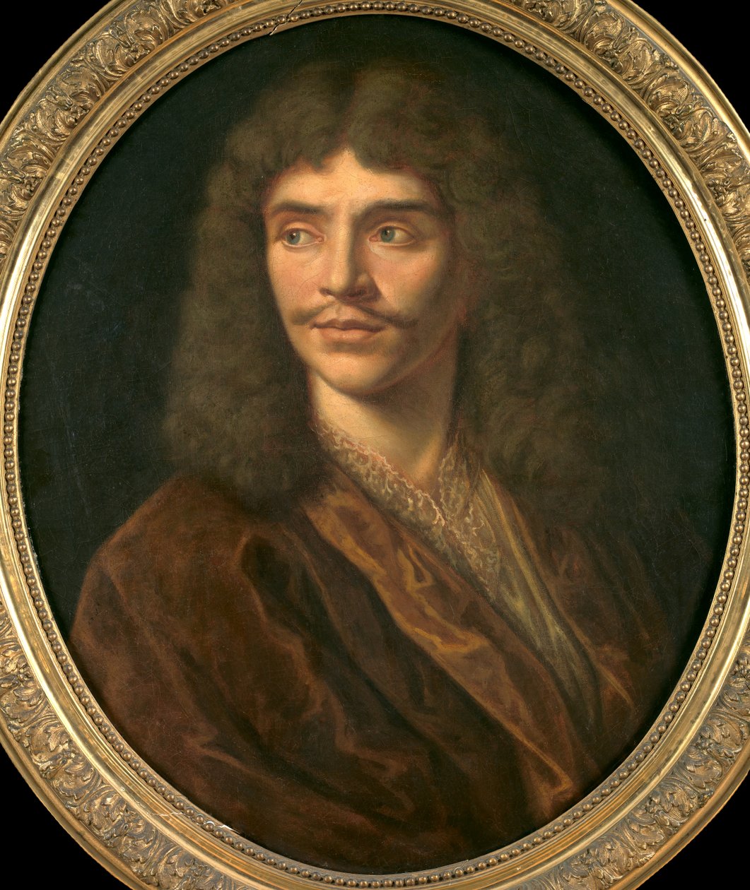 Portret van Moliere door Pierre (follower of) Mignard