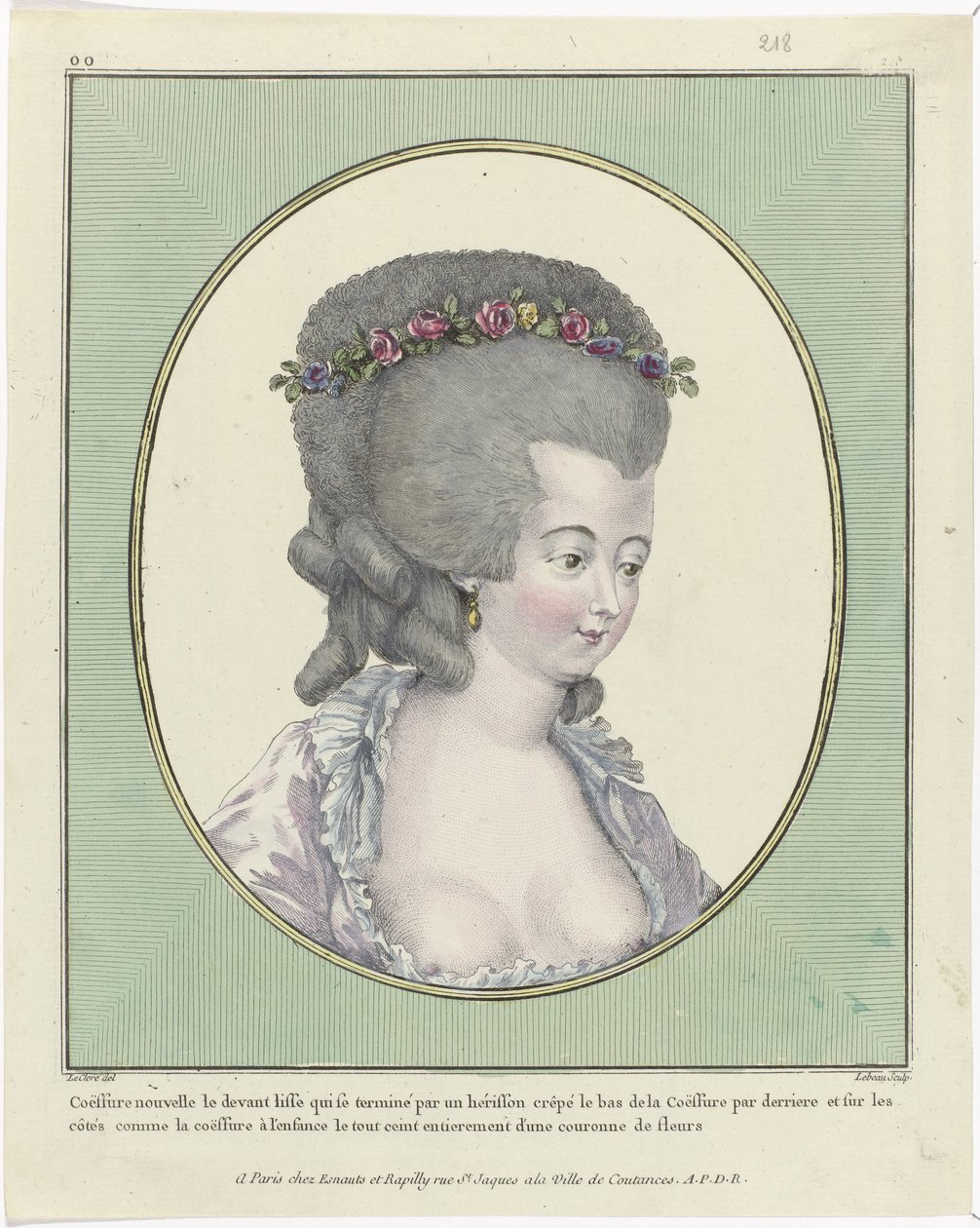 Coiffures, Poufs, Hats and Bonnets: Eleven Coiffures and Headdresses door Pierre Adrien Le Beau