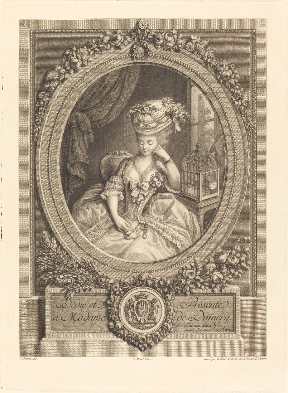 De Ontluikende Verlangens door Pierre Adrien Le Beau after Nicolas Tanché