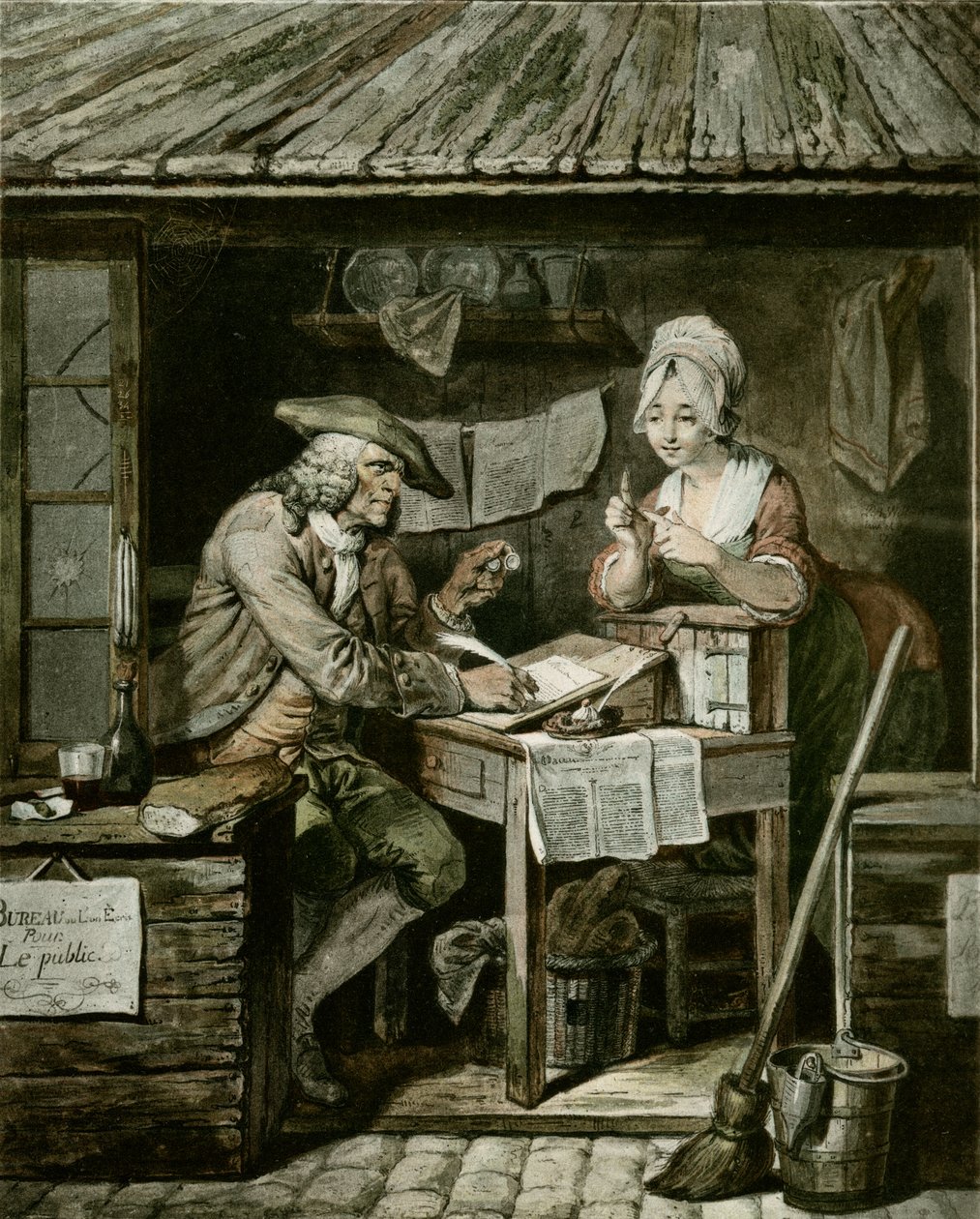 De publieke schrijver door Pierre Alexandre Wille
