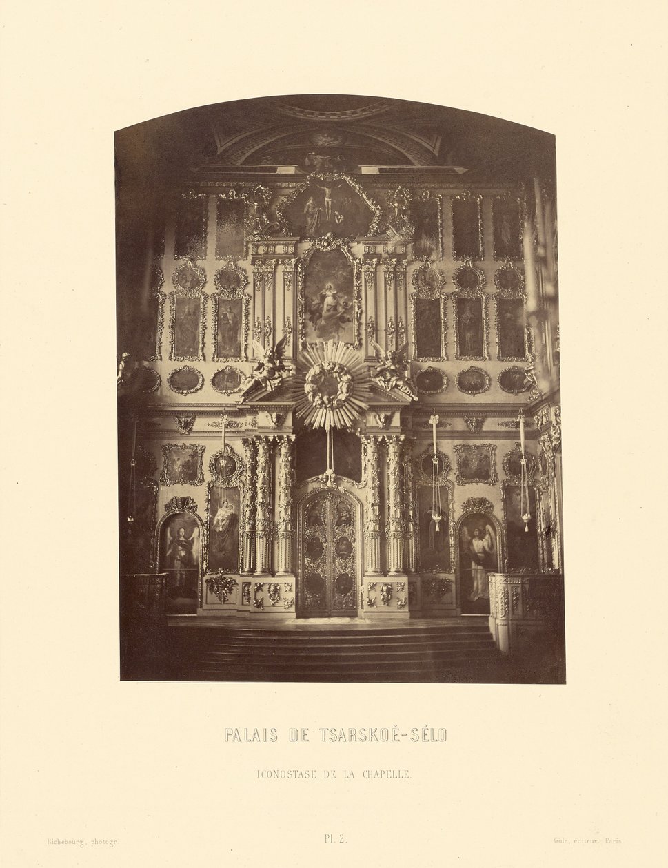 Paleis Tsarskoe-Selo, Iconostase van de Kapel door Pierre Ambrose Richebourg