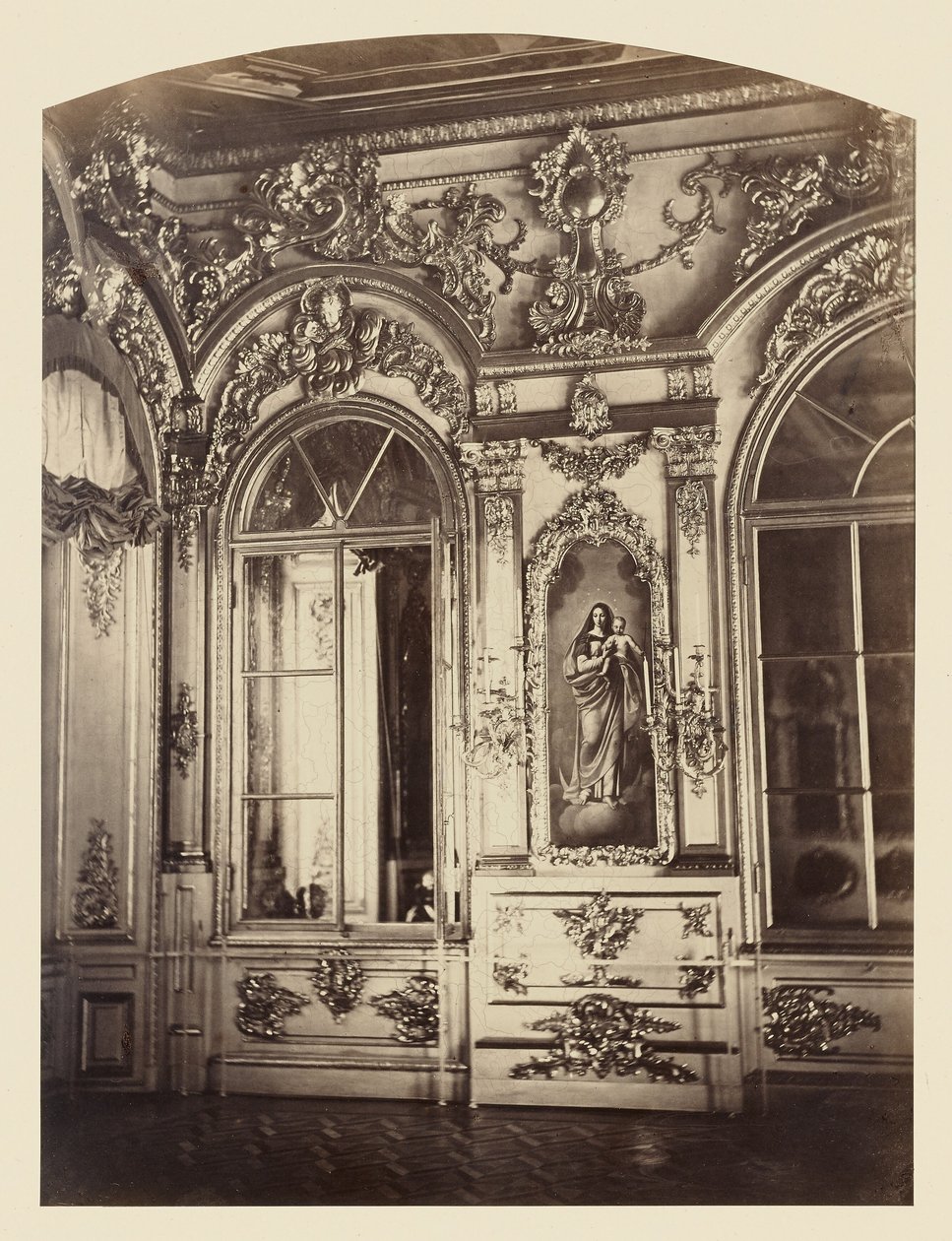Paleis Tsarskoe-Selo, Keizerlijk Rostrum van de Kapel door Pierre Ambrose Richebourg