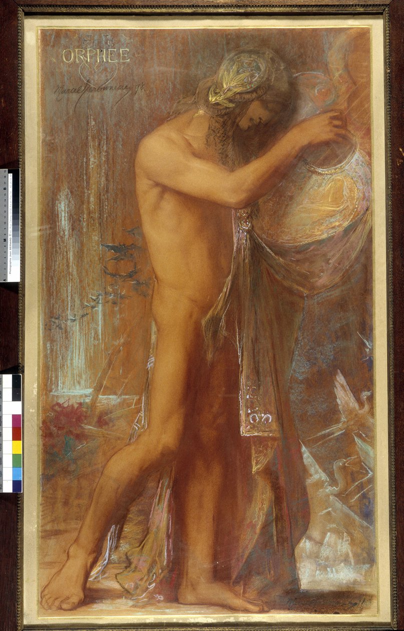 Orpheus speelt de cither door Pierre Amedee Marcel Beronneau
