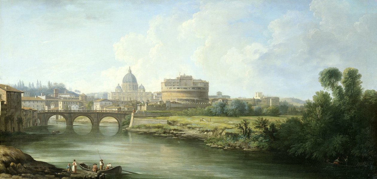 Gezicht op de Castel Sant
