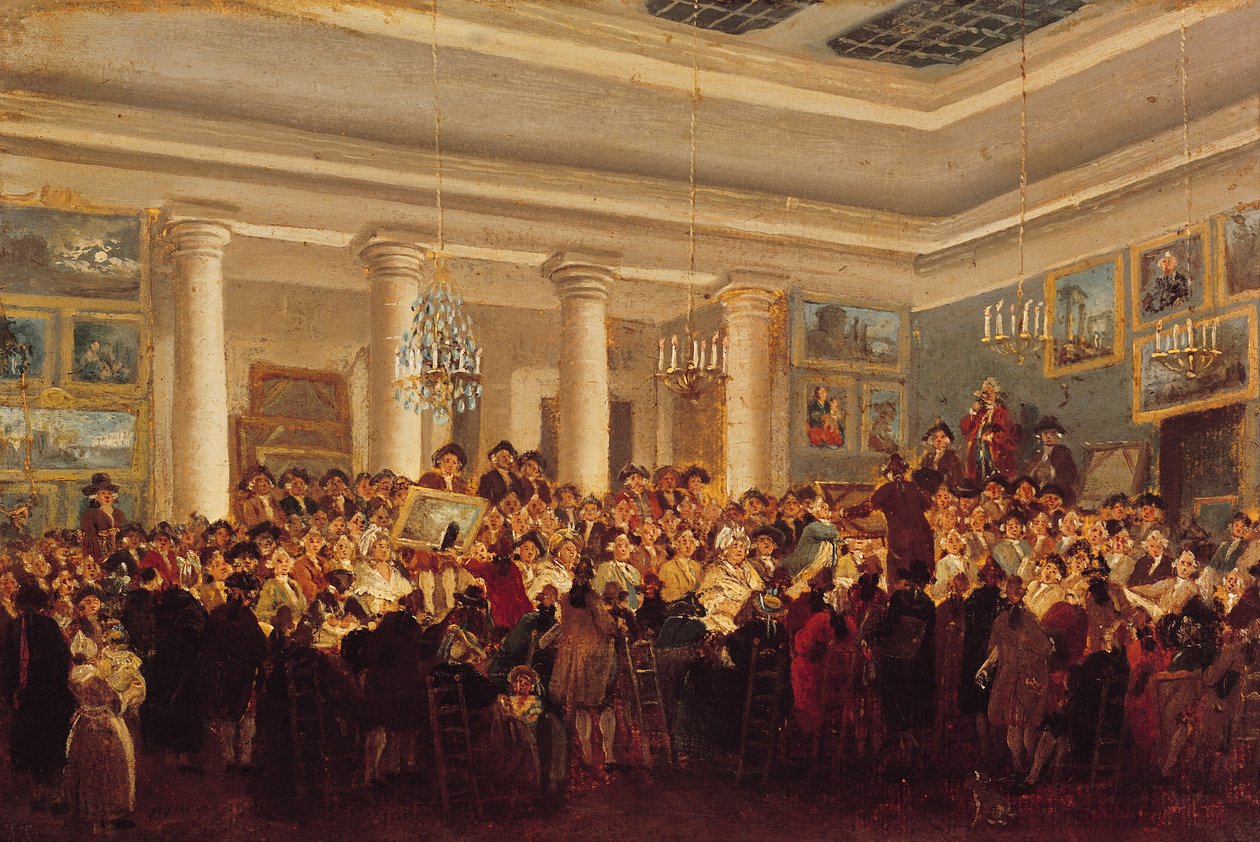 Openbare Verkoop in het Hotel Bullion door Pierre Antoine Demachy