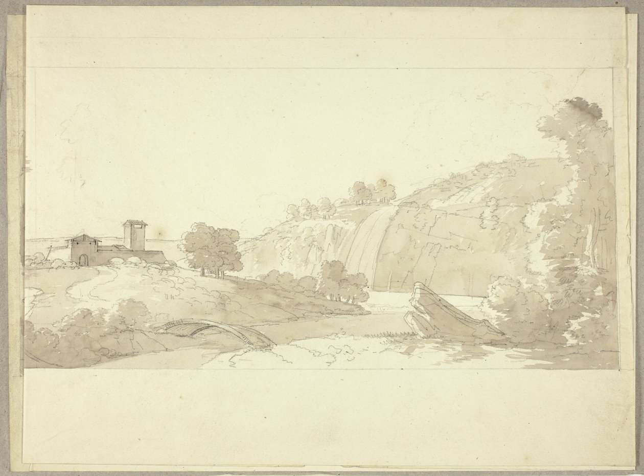 Panoramisch Italiaans Landschap door Pierre Antoine Mongin