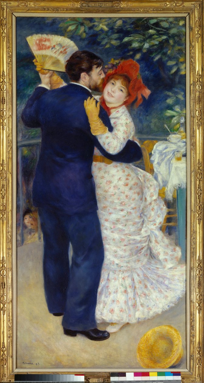 Dans op het platteland door Pierre Auguste Renoir