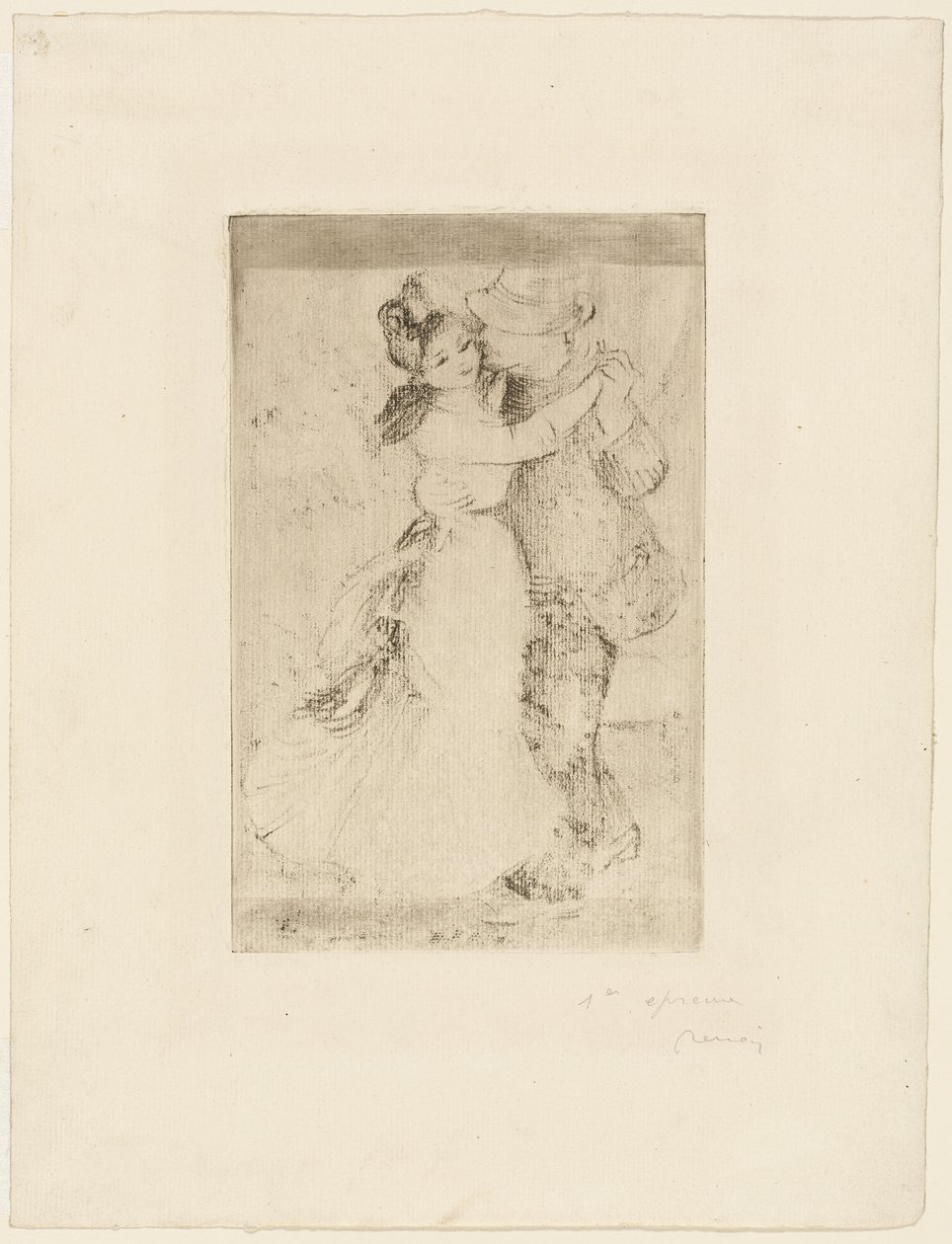 Dans op het Platteland door Pierre Auguste Renoir