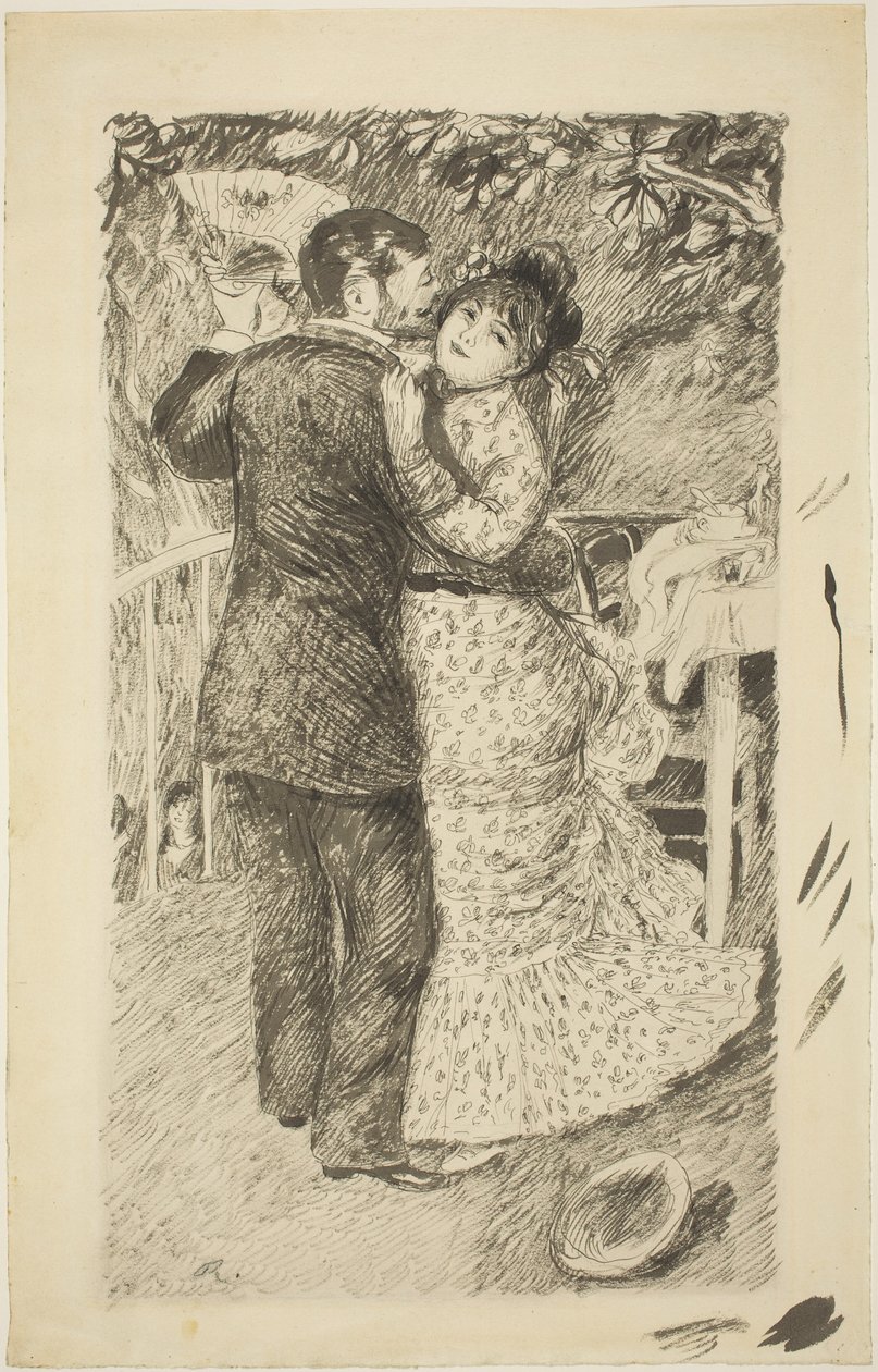 Dans op het Platteland, 1883 door Pierre Auguste Renoir