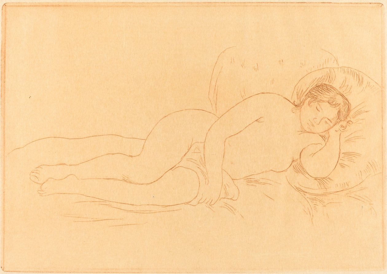 Vrouwelijk Naakt Liggend door Pierre Auguste Renoir
