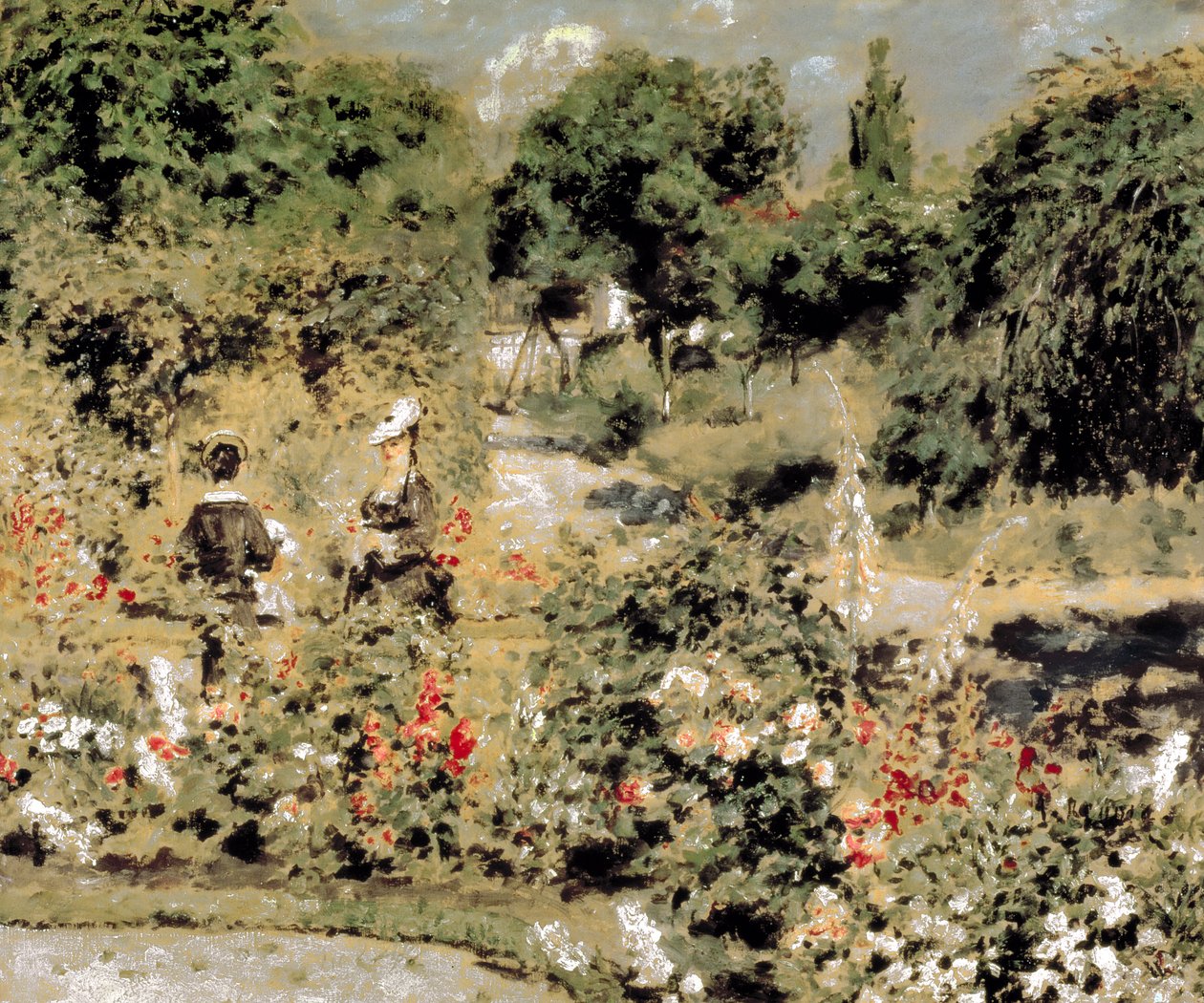 Tuin in Fontenay-aux-Roses, ca.1873-74 (olieverf op doek) door Pierre Auguste Renoir