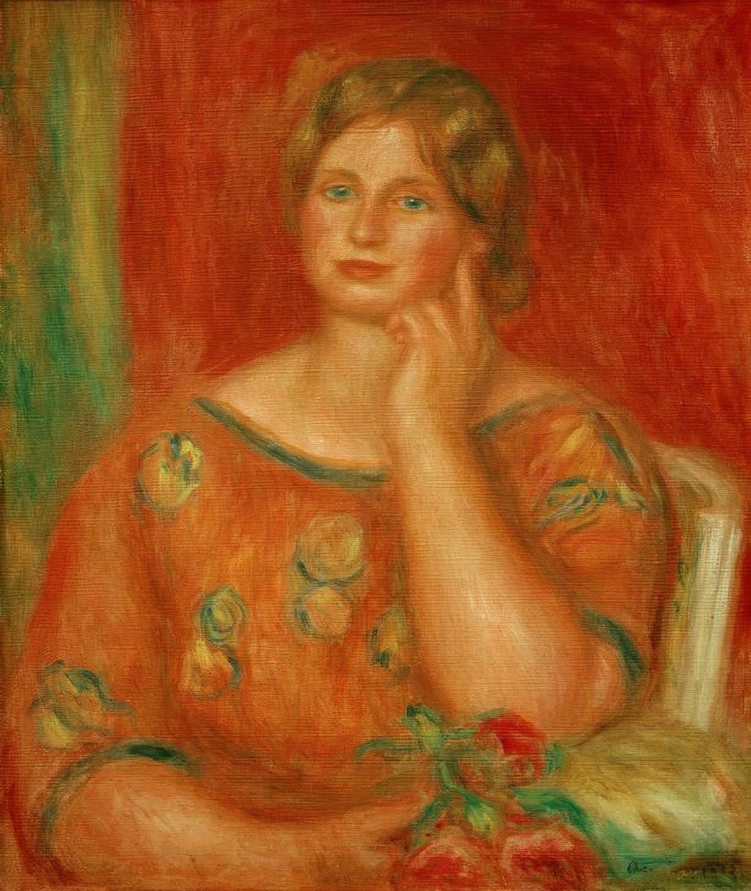Gertrud Osthaus door Pierre Auguste Renoir