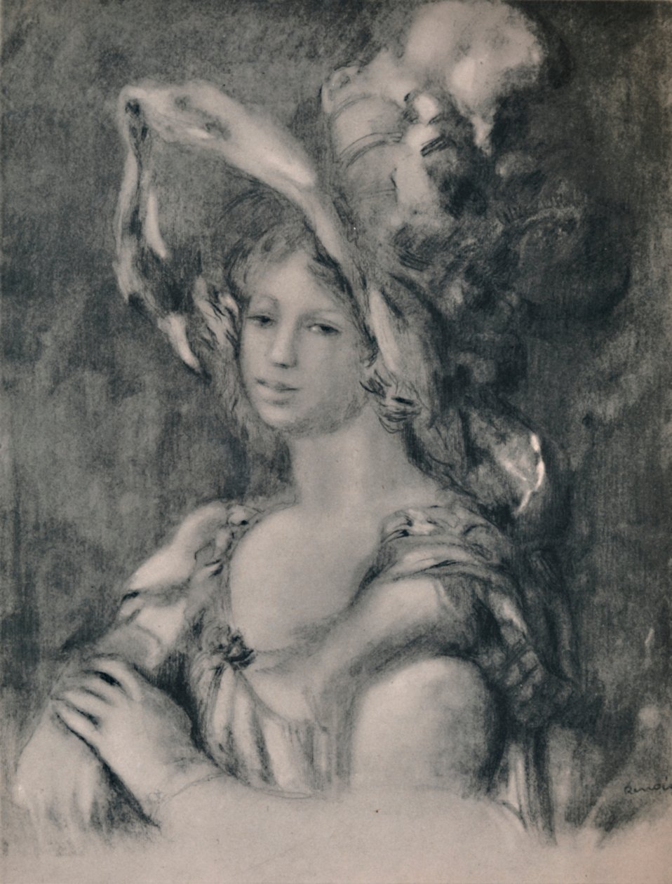 Halflang portret van Dieterle, ca. 1899, 1946 door Pierre Auguste Renoir