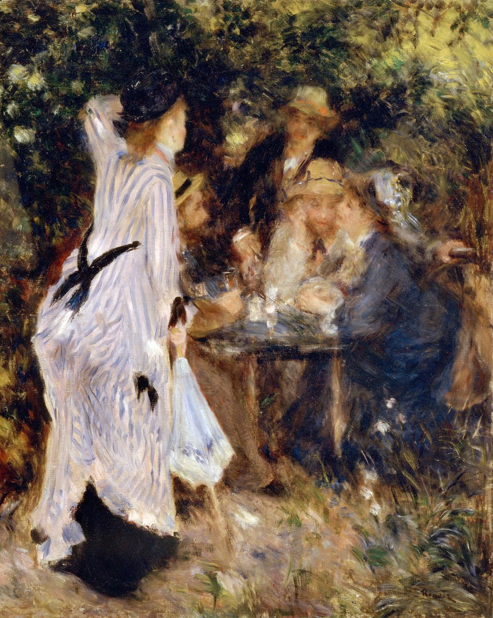 In de tuin (detail), 1876 door Pierre Auguste Renoir