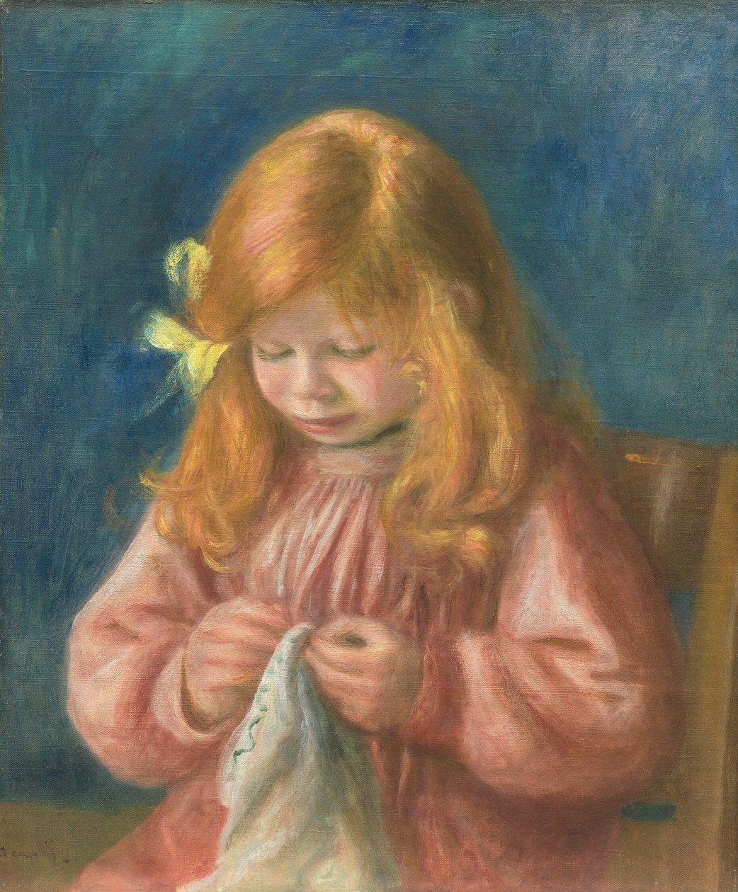 Jean Renoir Naaien door Pierre Auguste Renoir