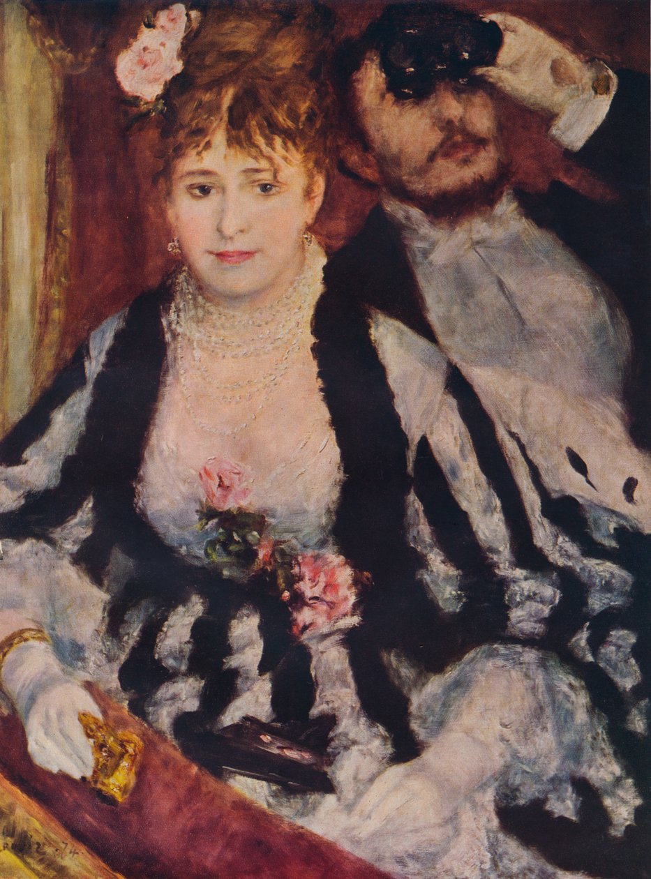La Loge door Pierre Auguste Renoir
