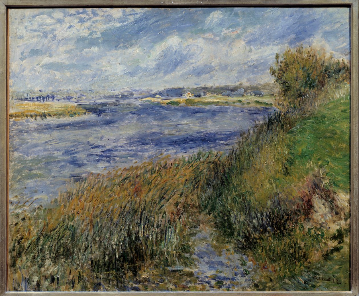 La Seine à Champrosay door Pierre Auguste Renoir