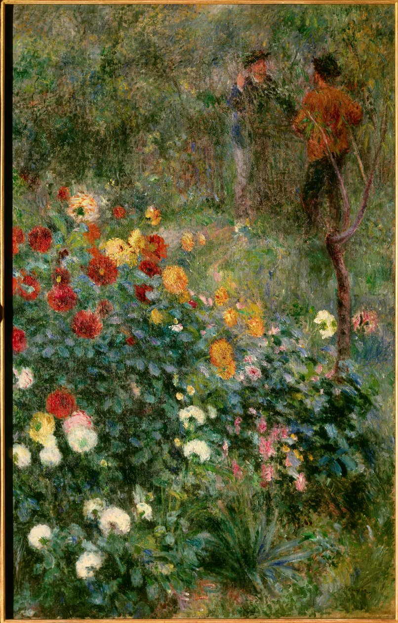 De tuin aan de rue Cortot in Montmartre door Pierre Auguste Renoir