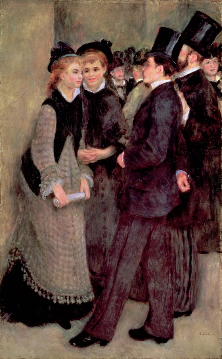 Het Verlaten van het Conservatorium (La Sortie du conservatoire) 1877 door Pierre Auguste Renoir