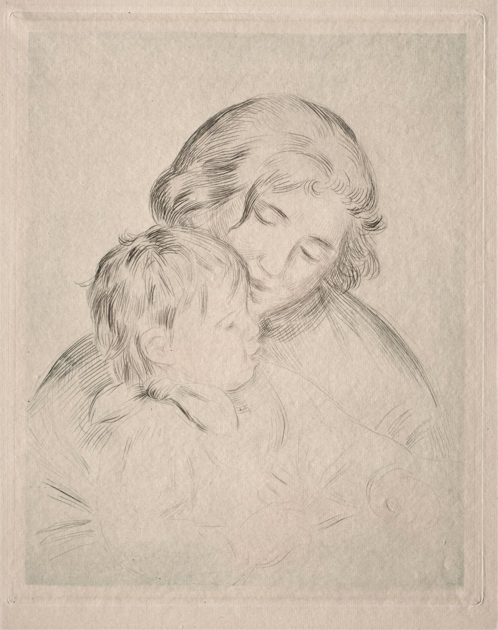 Moeder en Kind door Pierre-Auguste Renoir
