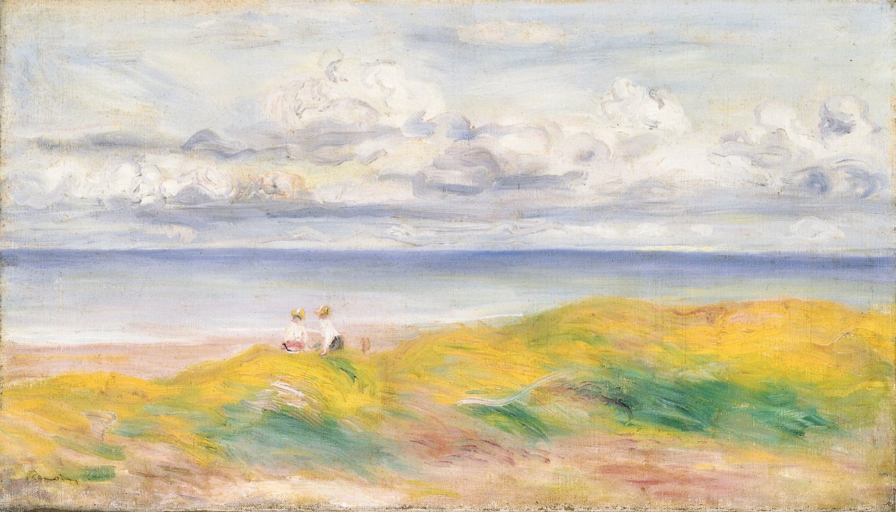 Op de Kliffen, 1880 door Pierre Auguste Renoir