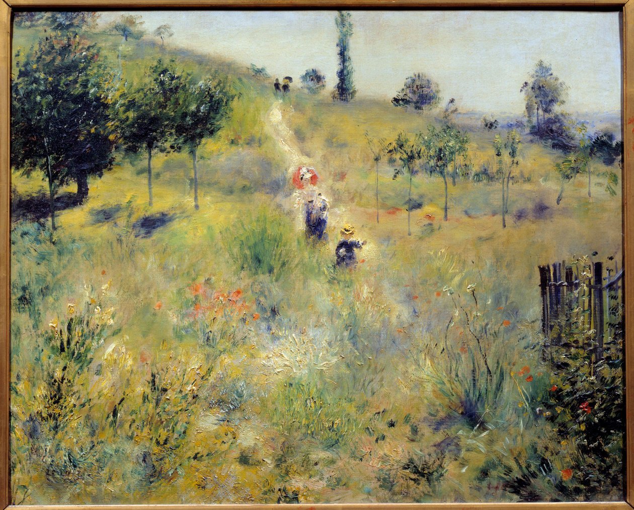 Pad stijgend in het hoge gras Schilderij door Pierre Auguste Renoir (1841-1919) 1875 door Pierre Auguste Renoir