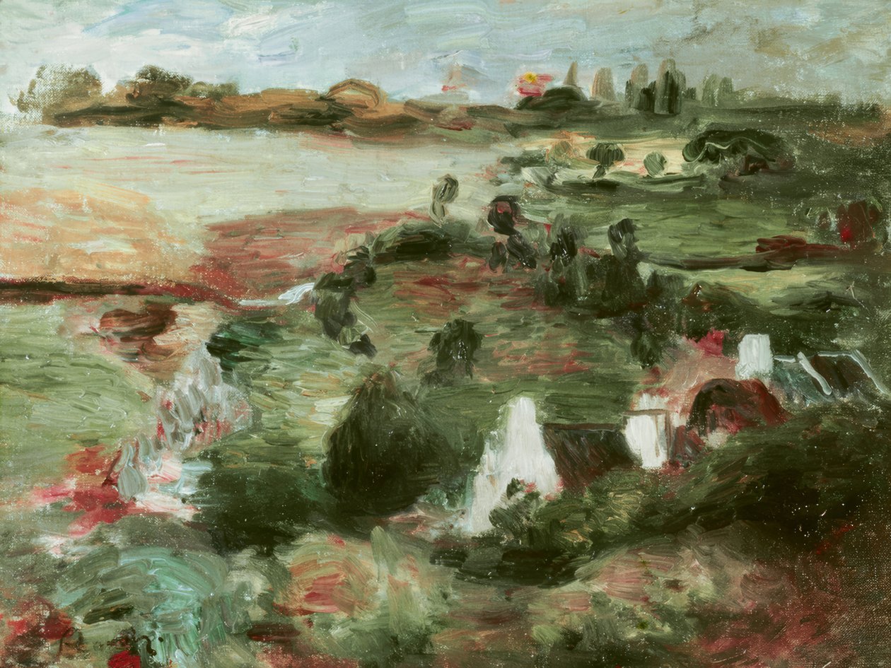 Landschap van Bretagne door Pierre Auguste Renoir