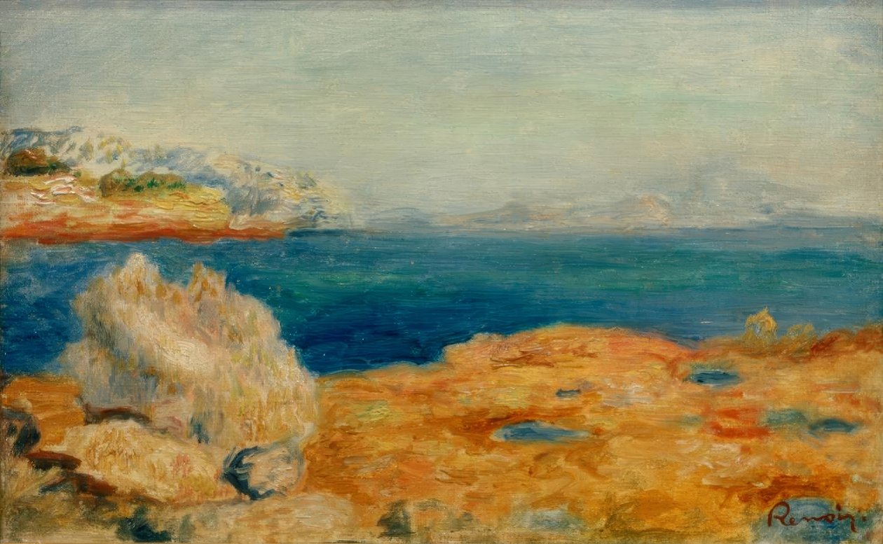Kustlandschap door Pierre-Auguste Renoir