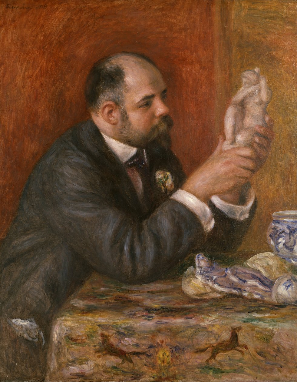 Portret van Ambroise Vollard, 1908 door Pierre Auguste Renoir