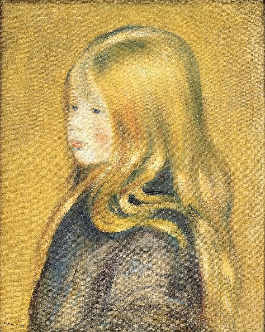 Portret van Edmond Renoir, Jr., 1888 door Pierre Auguste Renoir