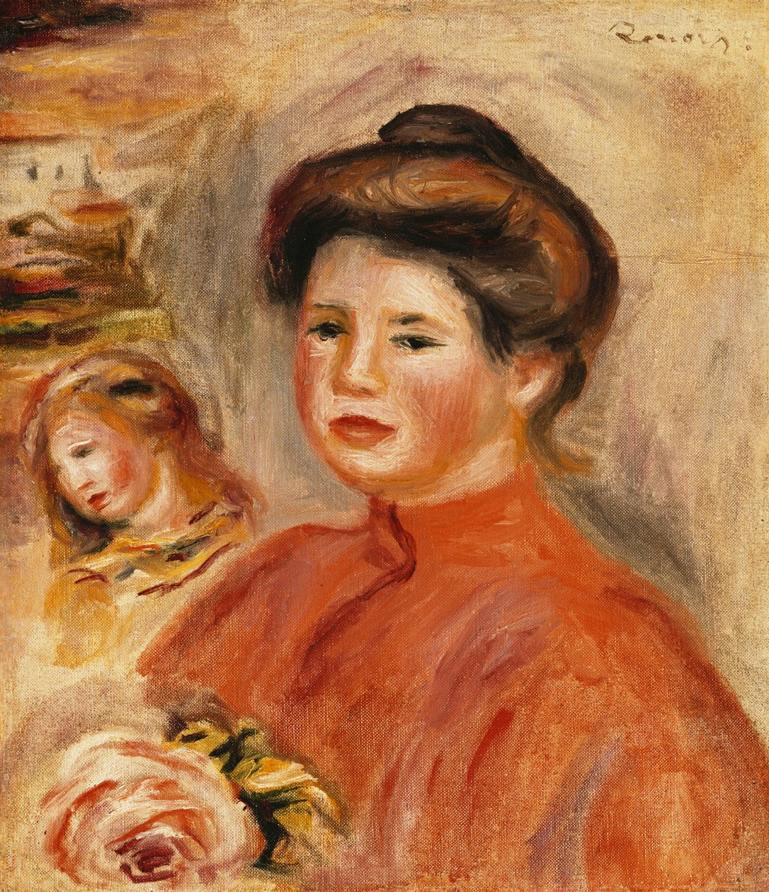 Portret van Gabrielle door Pierre-Auguste Renoir